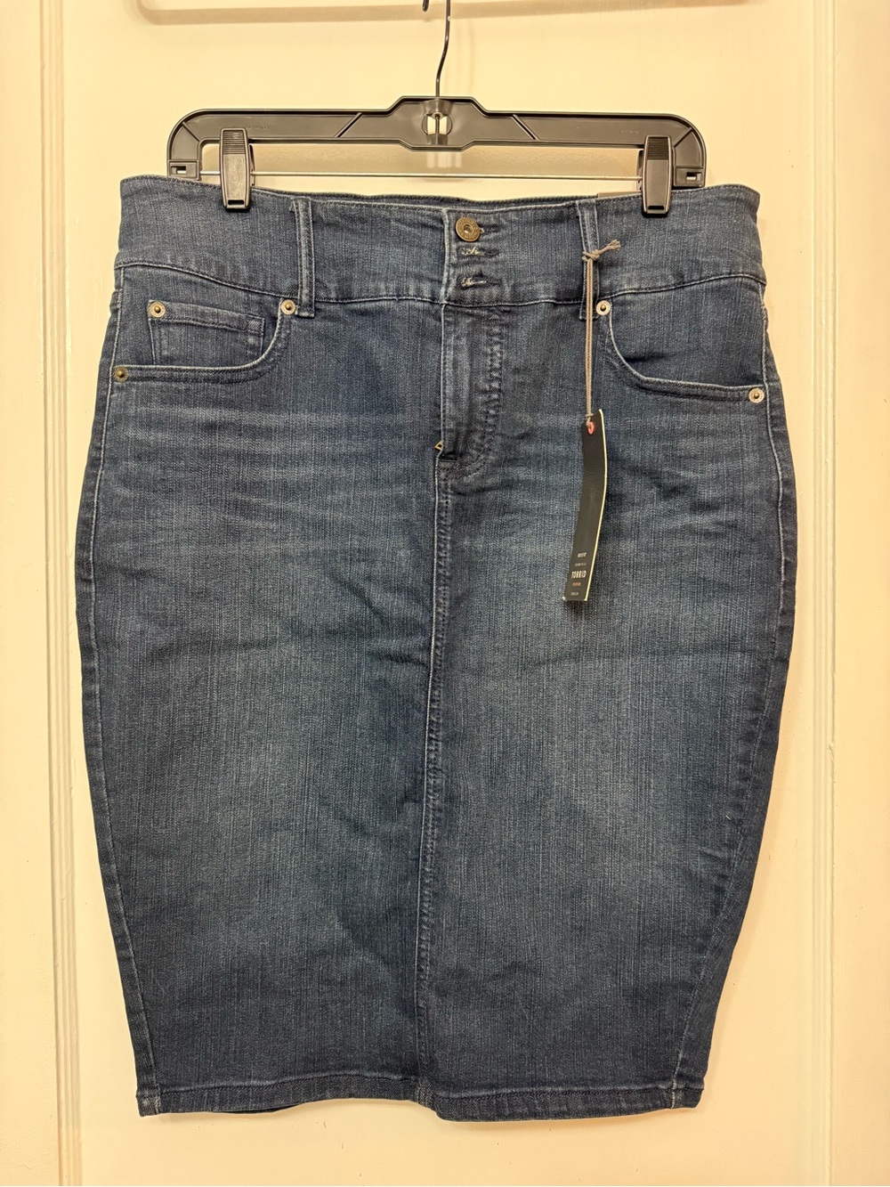 torrid Dark Blue High-Rise Denim Pencil Skirt